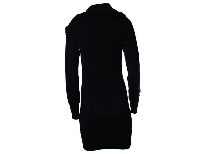 Autre Marque Schwarzes Midi-Kleid mit Rollkragen von Mastermind Japan - Ansicht 3