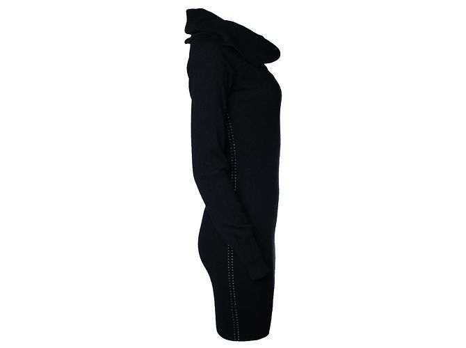 Autre Marque Schwarzes Midi-Kleid mit Rollkragen von Mastermind Japan - Ansicht 4