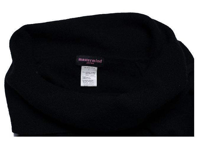 Autre Marque Schwarzes Midi-Kleid mit Rollkragen von Mastermind Japan - Ansicht 5