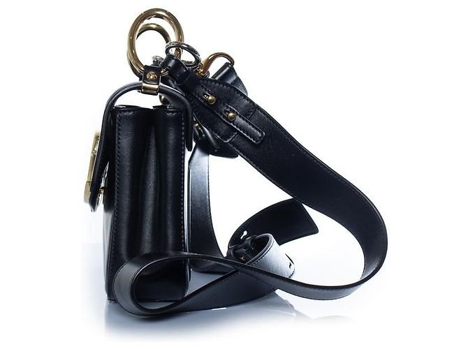 Chloé, borsa in pelle C nera Nero - vista 3