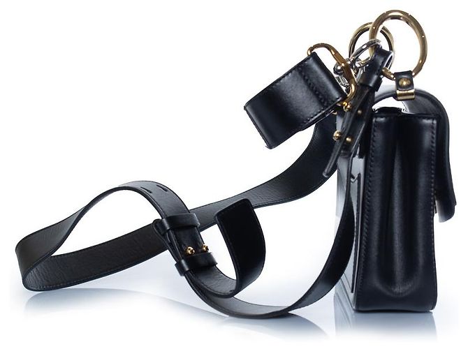 Chloé, borsa in pelle C nera Nero - vista 4