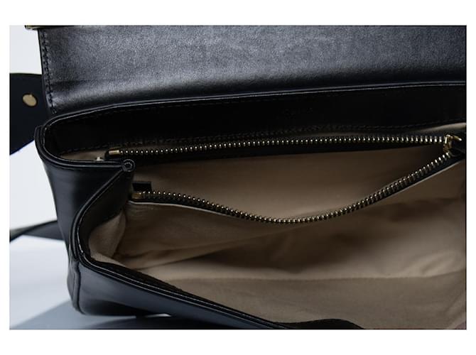 Chloé, borsa in pelle C nera Nero - vista 9