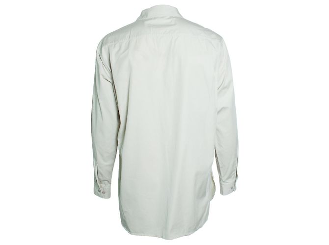 Lemaire, Camicia overshirt in cotone beige Marrone - vista 2