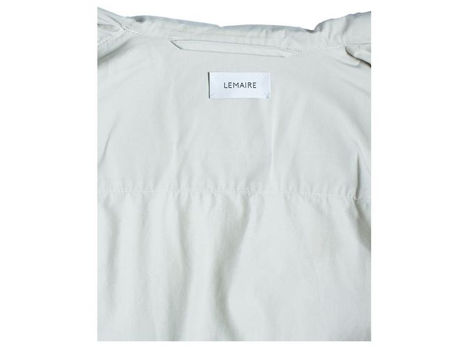 Lemaire, Camicia overshirt in cotone beige Marrone - vista 4