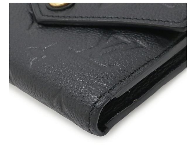 Portafoglio Victorine Monogram Empreinte Louis Vuitton Nero - vista 3