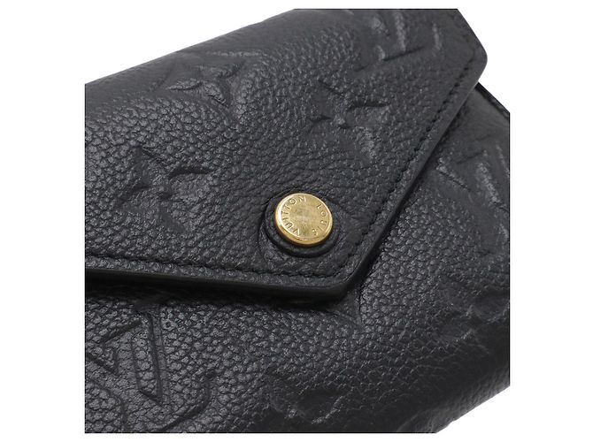 Portafoglio Victorine Monogram Empreinte Louis Vuitton Nero - vista 4