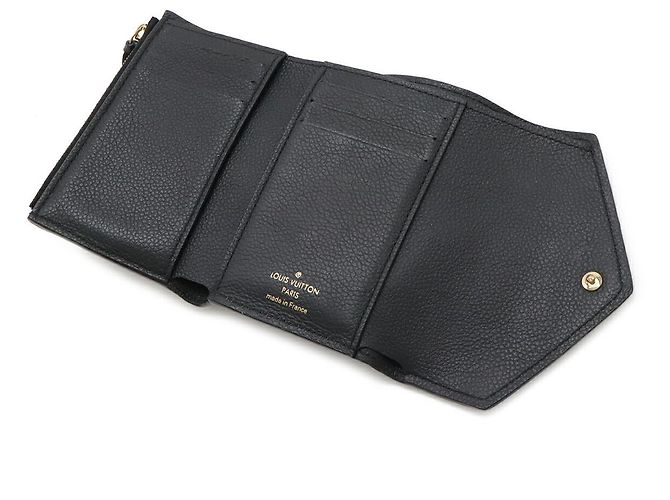 Portafoglio Victorine Monogram Empreinte Louis Vuitton Nero - vista 5