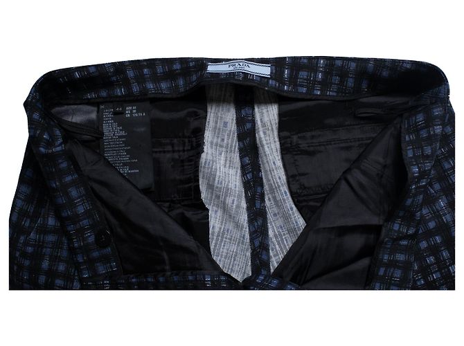 Calça estampada xadrez gráfica Prada Multicor - vista 5