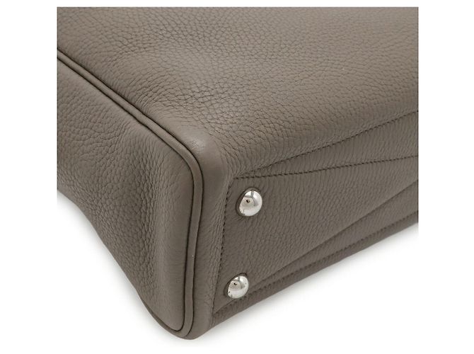 Borsa Boston Victoria 40 in pelle Hermès Grigio - vista 3