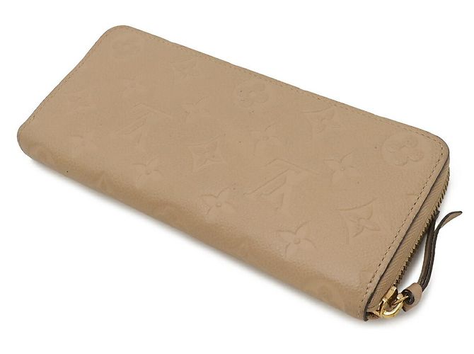 Portafoglio Clemence Monogram Empreinte Louis Vuitton Marrone Beige - vista 2