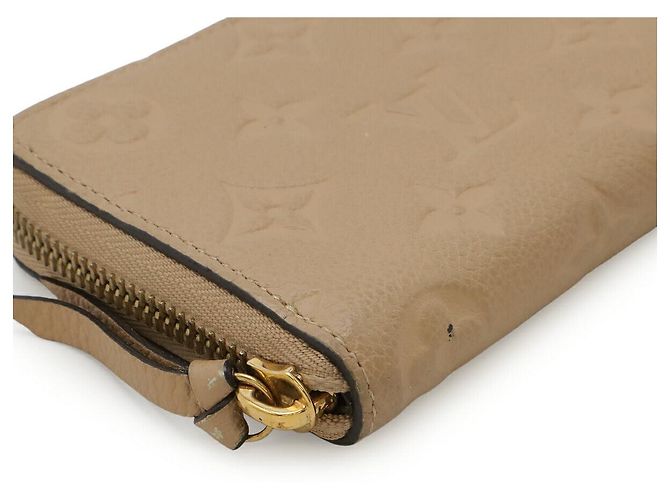 Portafoglio Clemence Monogram Empreinte Louis Vuitton Marrone Beige - vista 3