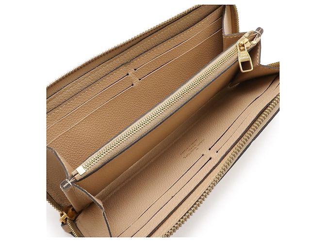 Portafoglio Clemence Monogram Empreinte Louis Vuitton Marrone Beige - vista 4