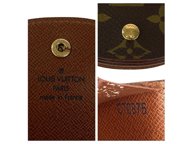 Portamonete Monogram Louis Vuitton Marrone - vista 4