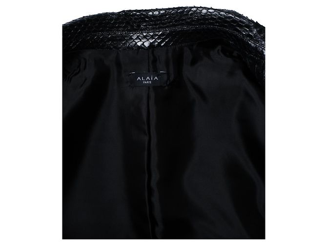 Blazer en python noir Alaïa - vue 6