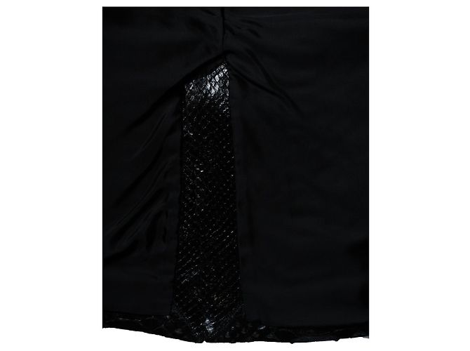 Blazer en python noir Alaïa - vue 8