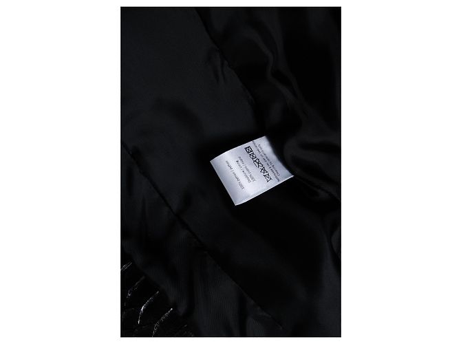 Blazer en python noir Alaïa - vue 9