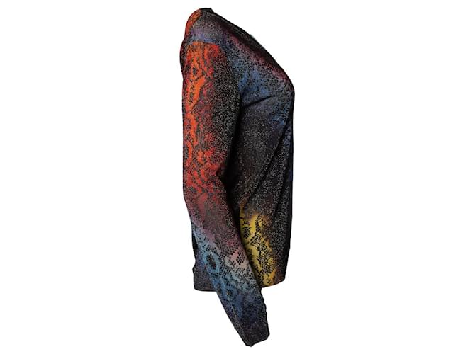 Pull en lurex avec imprimé python Louis Vuitton Multicolore - vue 4