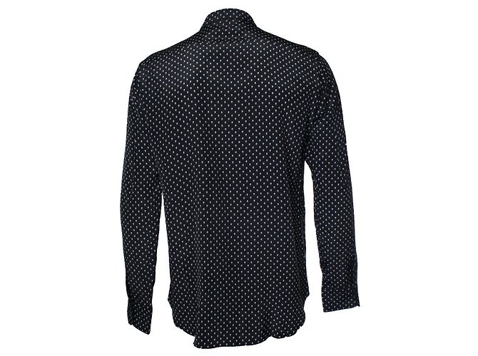 Schwarze Seidenhemd mit Totenkopf-Print von Alexander McQueen - Ansicht 3