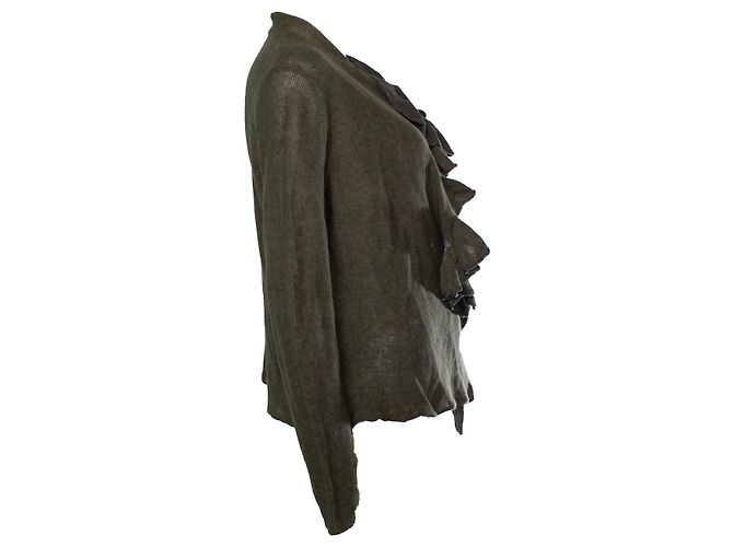 Grüner Rüschencardigan von Dries van Noten - Ansicht 3