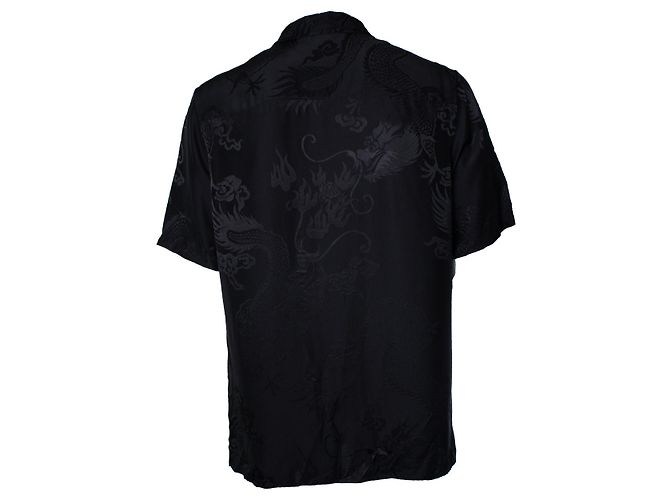 Autre Marque Alexander Wang, Camicia a maniche corte con stampa di drago Nero - vista 2