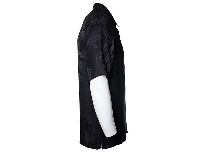 Autre Marque Alexander Wang, Camicia a maniche corte con stampa di drago Nero - vista 3