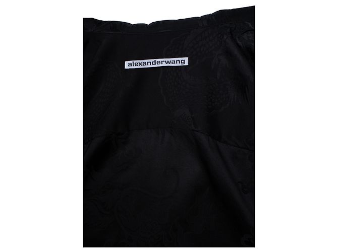 Autre Marque Alexander Wang, Camicia a maniche corte con stampa di drago Nero - vista 6