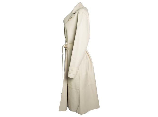 Joseph, Abrigo Courty de cuero bonded Castaño Beige - vista 2