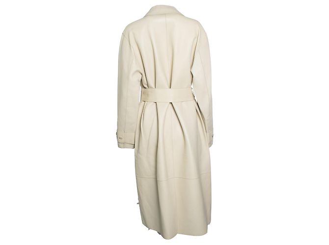 Joseph, Abrigo Courty de cuero bonded Castaño Beige - vista 3