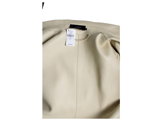 Joseph, Abrigo Courty de cuero bonded Castaño Beige - vista 5