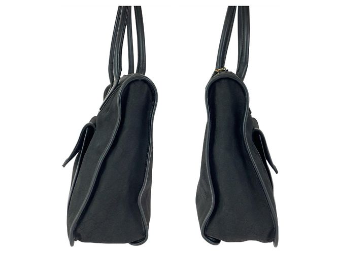 Gucci GG Canvas Leder Tote-Handtasche Schwarz - Ansicht 8