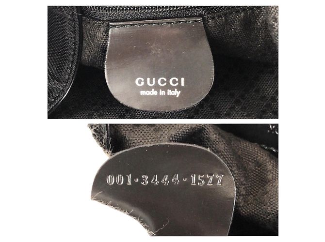 Bolsa Gucci Bamboo 2way em nylon/couro Preto - vista 4