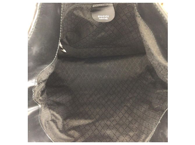 Bolsa Gucci Bamboo 2way em nylon/couro Preto - vista 9