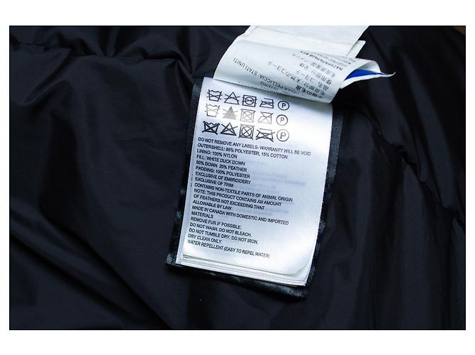 Canada Goose, parka de nailon verde con capucha de piel - vista 6