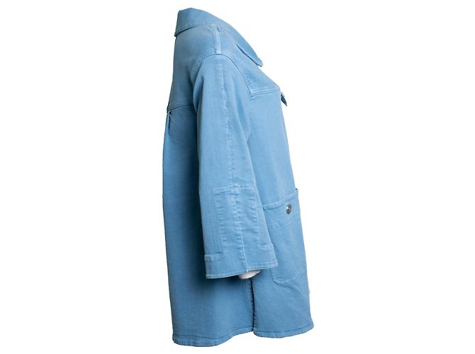Cappotto in denim blu 17S di Chanel - vista 2
