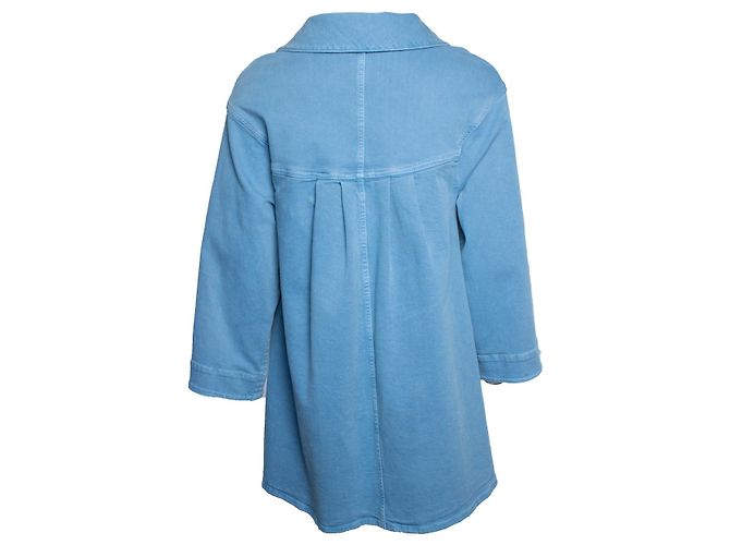 Cappotto in denim blu 17S di Chanel - vista 3