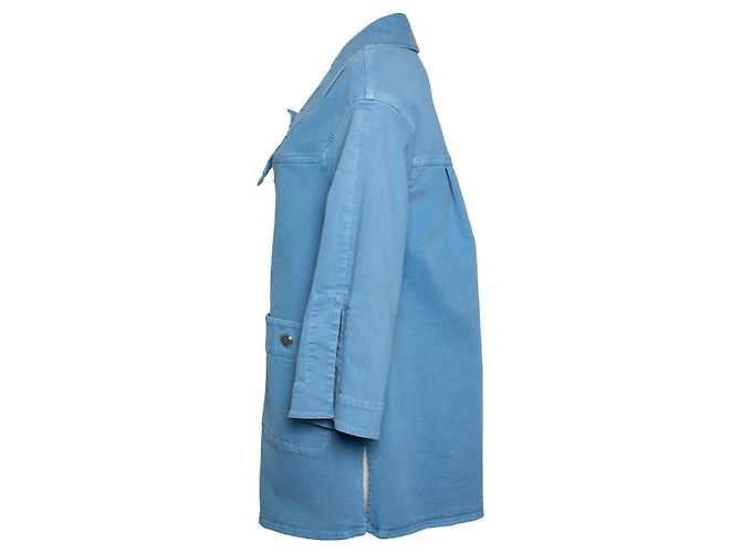 Cappotto in denim blu 17S di Chanel - vista 4