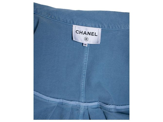 Cappotto in denim blu 17S di Chanel - vista 6