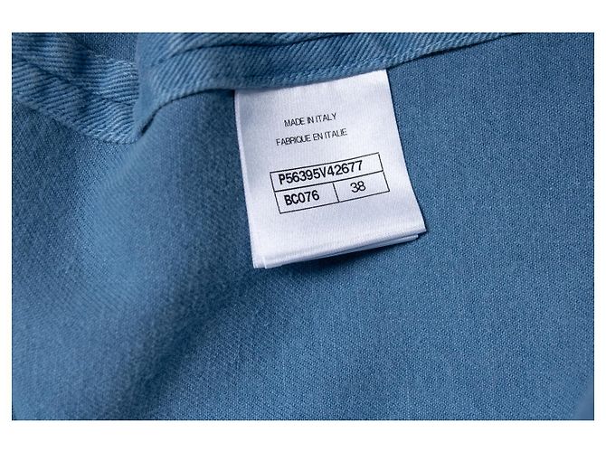 Cappotto in denim blu 17S di Chanel - vista 7