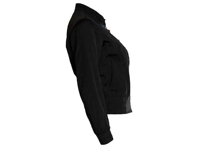 Giacca bomber nera decorata di Dries van Noten Nero - vista 3