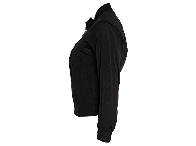 Giacca bomber nera decorata di Dries van Noten Nero - vista 4
