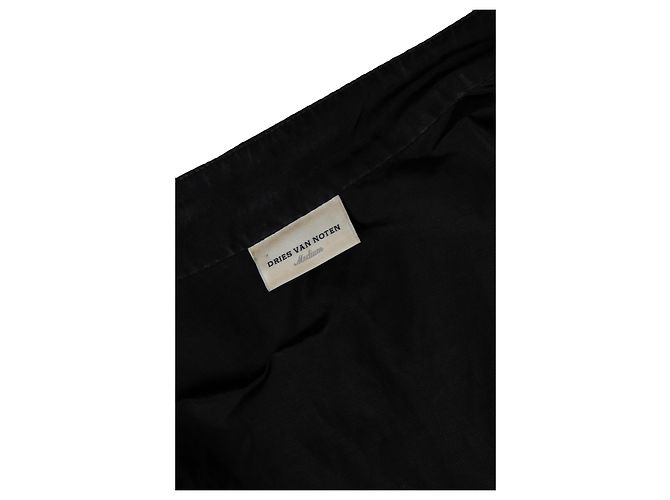Giacca bomber nera decorata di Dries van Noten Nero - vista 8