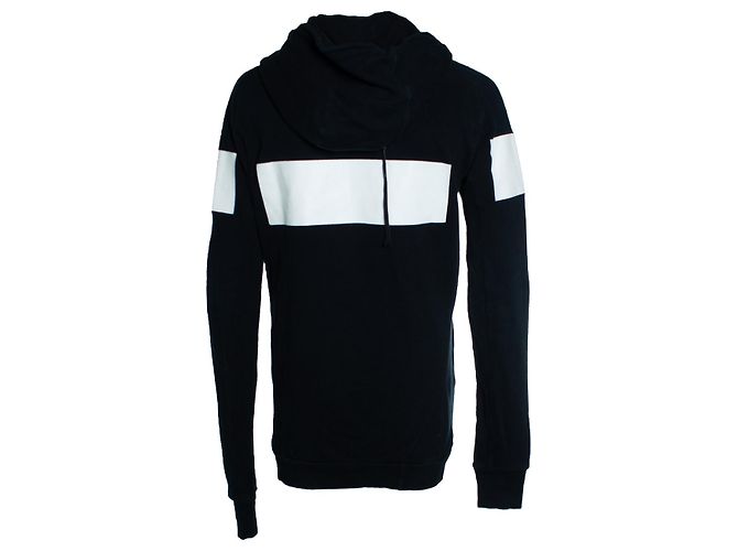 Autre Marque 11 Boris Bidjan, gestreifter schwarzer Hoodie Mehrfarben - Ansicht 3