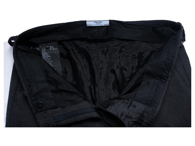 Prada, pantaloni in lana grigia Grigio - vista 6
