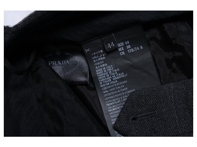 Prada, pantaloni in lana grigia Grigio - vista 7