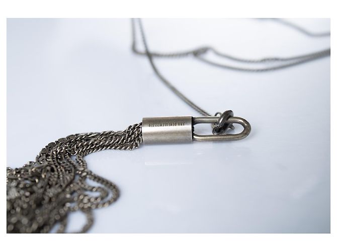 Collana a doppio pon-pon 925 Ann Demeulemeester Argento Metallico - vista 2