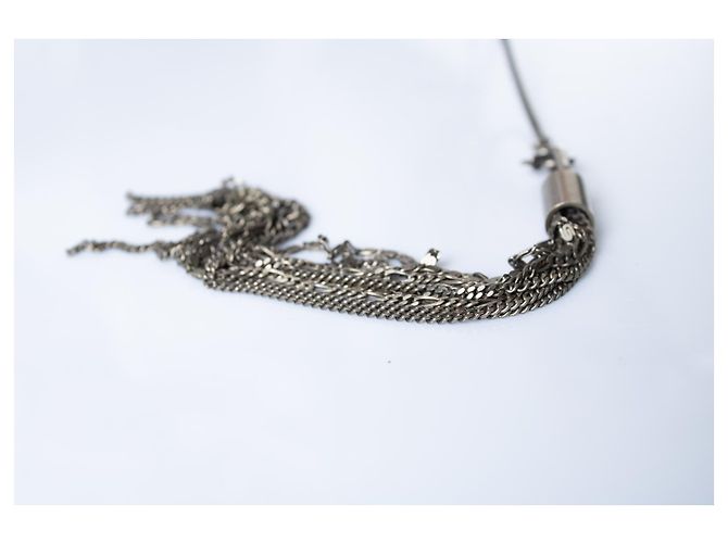 Collana a doppio pon-pon 925 Ann Demeulemeester Argento Metallico - vista 3