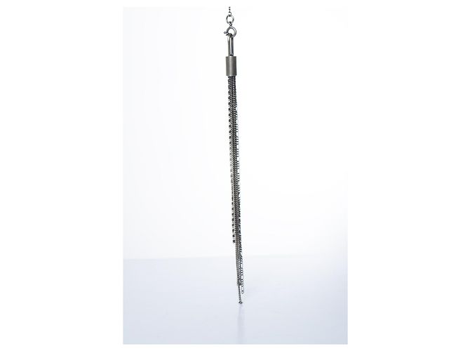 Collana a doppio pon-pon 925 Ann Demeulemeester Argento Metallico - vista 4