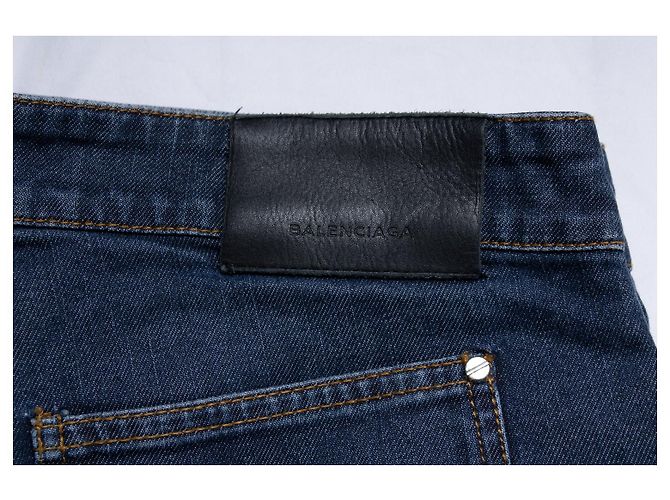 Balenciaga, jeans rectos azules - vista 7