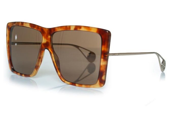 Gafas de sol oversized Gucci, marrón habana Castaño - vista 2