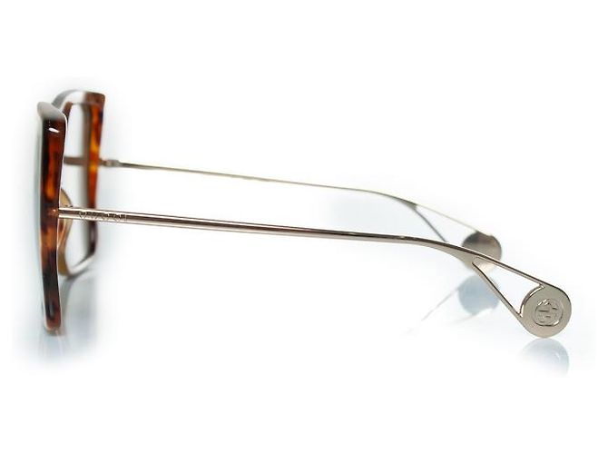Gafas de sol oversized Gucci, marrón habana Castaño - vista 5